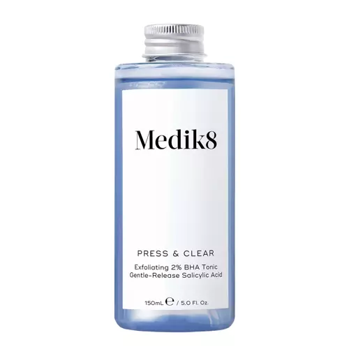 Medik8 - Press&Clear Exfoliating 2% BHA Toner - Noloboša Toniks ar Salicilskābi - 150ml - Refill