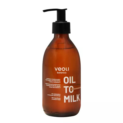 Veoli Botanica - Oil To Milk - Mitrinoša un Transformējoša Attīrīšanas Eļļa - 290ml