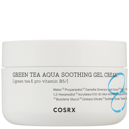 COSRX - Hydrium Green Tea Aqua Soothing Gel Cream - Nomierinošs krēms ar zaļās tējas ekstraktu - 50ml