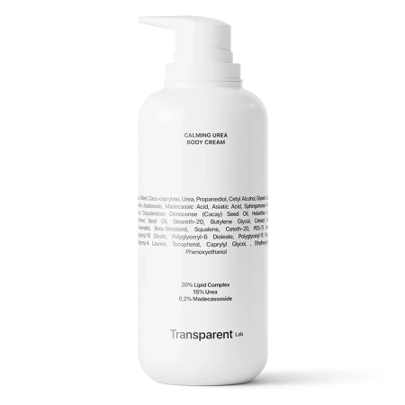 Transparent Lab - Calming Urea Body Lotion - Nomierinošs Ķermeņa Kopšanas Līdzeklis - 400ml