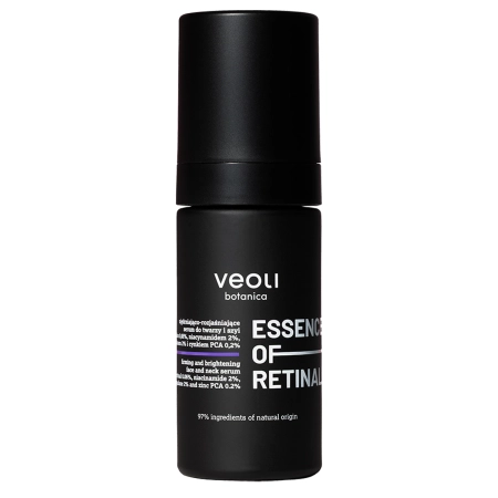 Veoli Botanica - Essence Of Retinal - Nostiprinošs un Izgaismojošs Serums Sejai un Kaklam ar Retinālu 0,06% - 30ml