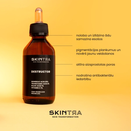 SkinTra - Destructor - Visa Gada Skābju Pīlings 24% - 30ml