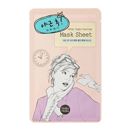 Holika Holika - After Mask Sheet - After Working Overtime - Atjaunojoša un Mitinoša Auduma Maska - 30g