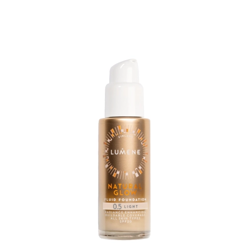Lumene - Natural Glow Fluid Foundation SPF20 - Izgaismojošs Tonālais Krēms - 0,5 Light - 30ml