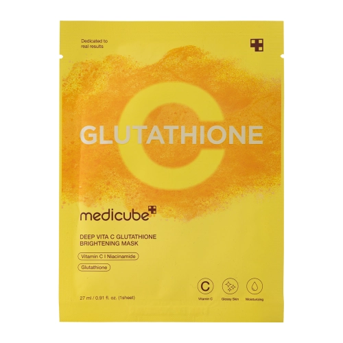 Medicube - Deep Vita C Glutathione Mask - Izgaismojoša Auduma Sejas Maska - 1gab/27ml
