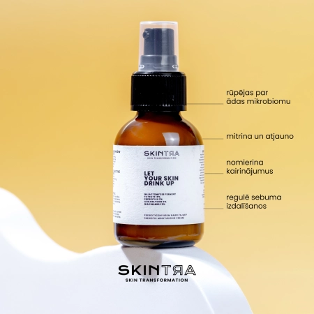 SkinTra - Let Your Skin Drink Up - Prebiotisks Mitrinošs Krēms - Pudelīte 50ml