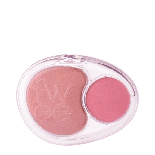 Fwee - Mellow Dual Blusher - Divu Toņu Vaigu Sārtums - MV01 No More Cupid - 7,2g