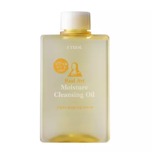 Etude House - Real Art Cleansing Oil Moisture - Attīrošā Eļļa Sejas un Acu Grima Noņemšanai - 185ml