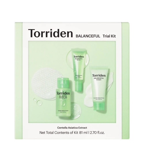 Torriden - Balanceful Trial Kit - Balansējošs Sejas Kosmētikas Komplekts - 30ml+10ml+20ml+6gab