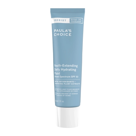 Paula's Choice - Resist - Youth-Extending Daily Hydrating Fluid SPF50 - Mitrinoša Emulsija ar SPF - 60ml