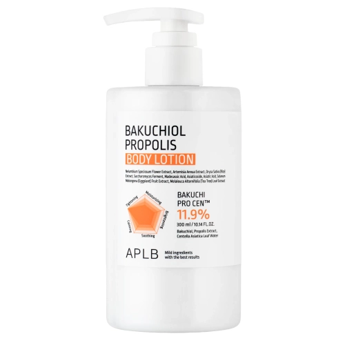 APLB - Bakuchiol Propolis Body Lotion - Atjaunojošs un Nostiprinošs Ķermeņa Losjons ar Bakučiolu un Propolisu - 300ml