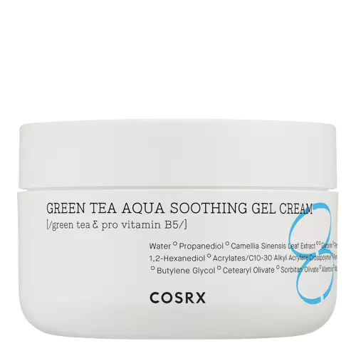 COSRX - Hydrium Green Tea Aqua Soothing Gel Cream - Nomierinošs krēms ar zaļās tējas ekstraktu - 50ml