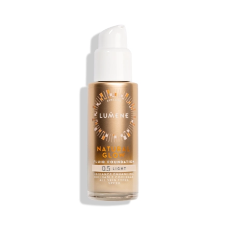 Lumene - Natural Glow Fluid Foundation SPF20 - Izgaismojošs Tonālais Krēms - 0,5 Light - 30ml
