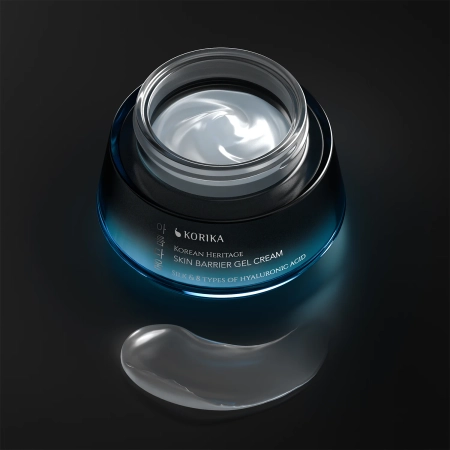 KORIKA - Korean Heritage Silk & 8 Types Of Hyaluronic Acid Skin Barrier Gel Cream - Mitrinoša Krēm-Gēls Sejai - 50ml