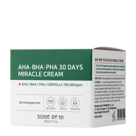 Some By Mi - AHA BHA PHA 30 Days Miracle Cream - Sejas krēms ar AHA, BHA un PHA skābēm - 60ml
