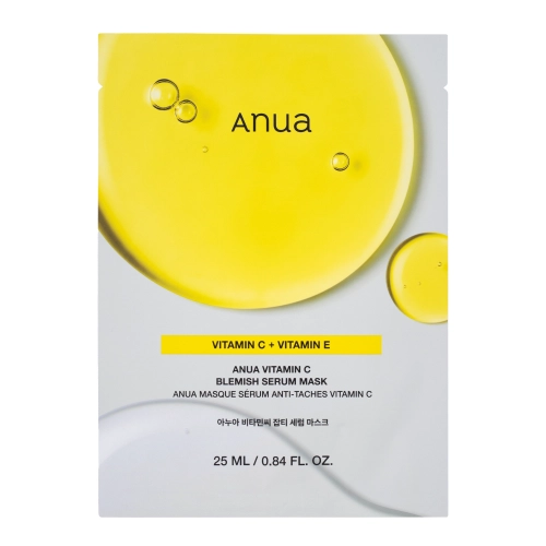 Anua - Green Lemon Vita C Blemish Serum Mask - Izgaismojoša Auduma Maska Sejai – 1gab/25ml