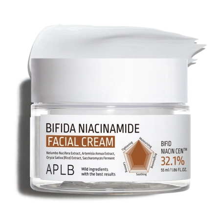 APLB - Bifida Niacinamide Facial Cream - Poras Savelkošs Krēms ar Niacinamīdu - 55ml
