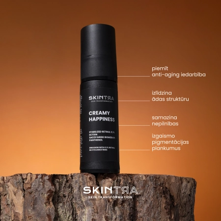 SkinTra - Creamy Happiness - Emulsija ar 0,1% Retinālu Ciklodekstrīnos - 30ml