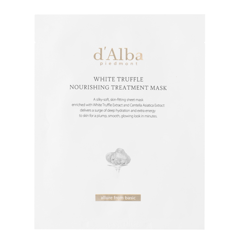 d'Alba - White Truffle Nourishing Treatment Mask - Barojoša Auduma Maska Sejai - 1gab./25ml