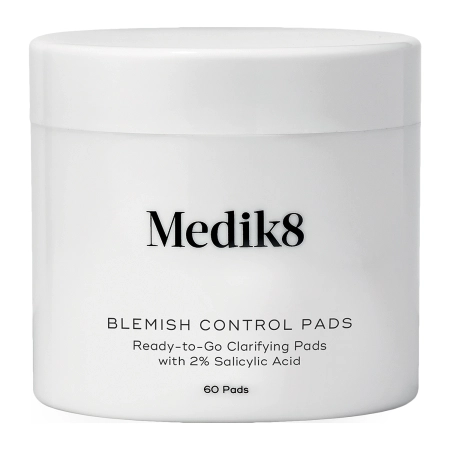 Medik8 - Blemish Control Pads - Ready-to-Go Clarifying Pads -  Bezspirta Nolobošas Plāksnītes Problematiskai Ādai - 60gab.