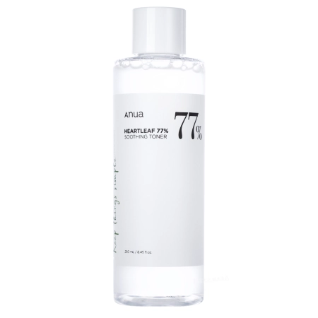 Anua - Heartleaf 77% Soothing Toner - Nomierinošs Toniks Sejai - 250ml