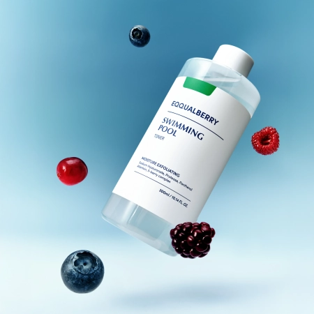 EQQUALBERRY - Swimming Pool Daily Facial Toner - Mitrinošs un Eksfoliējošs Toniks Sejai - 300ml