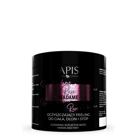 Apis - Rose Madame - Attīrošs Pīlings Ķermenim, Rokām un Pēdām - 700g