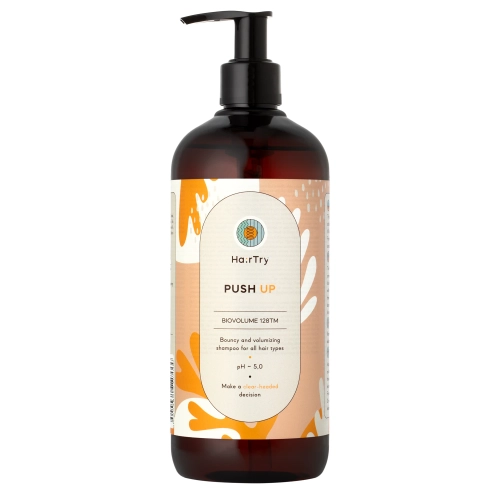 HairTry - Push Up - Šampūns Matu Elastībai un Apjomam - 500ml