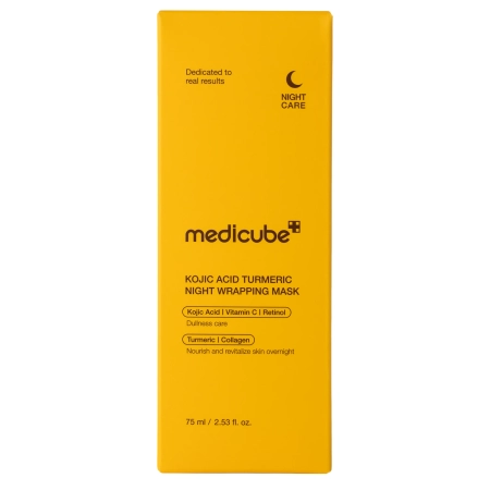 Medicube - Kojic Acid Turmeric Night Wrapping Mask - Nakts Maska ar Kojīnskābi un Kurkumu - 75ml