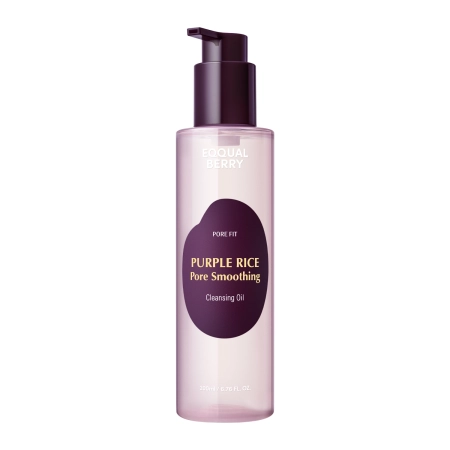 EQQUALBERRY - Purple Rice Pore Smoothing Cleansing Oil - Eļļa Kosmētikas Noņemšanai - 200ml