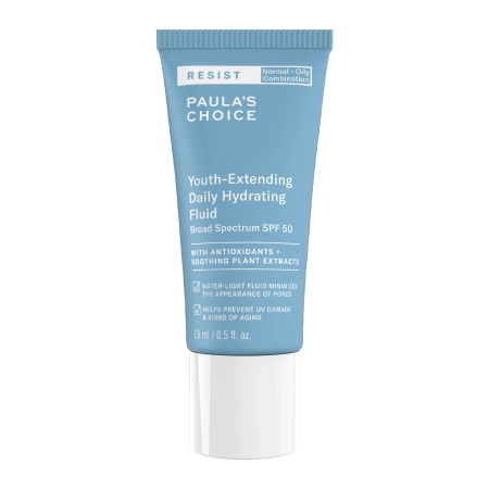 Paula's Choice - Resist - Youth-Extending Daily Hydrating Fluid SPF50 - Mitrinoša Emulsija ar SPF - 15ml