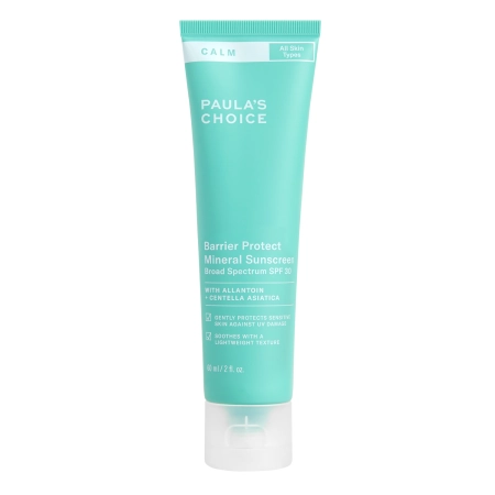 Paula's Choice - Calm Barrier Protect Mineral Sunscreen SPF 30 - Minerālais Saules Aizsargkrēms - 60ml