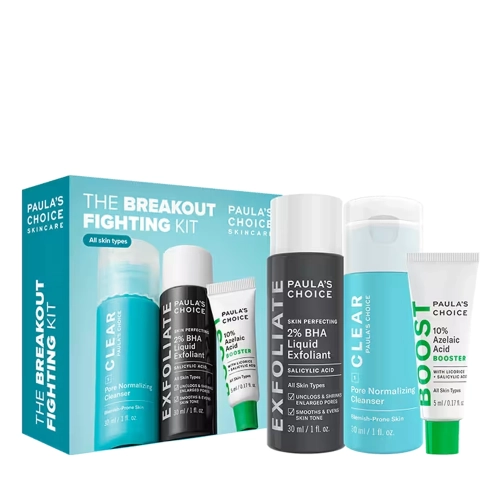 Paula's Choice - The Breakout - Fighting Kit - Komplekts Cīņai Pret Pinnēm Un Melngalvjiem - 5ml+30ml+30ml