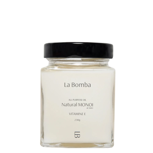 La Bomba - Natural Monoi Vitamine E - Ķermeņa un Matu Eļļa ar Vitamīnu E - Natural Monoi - 230g