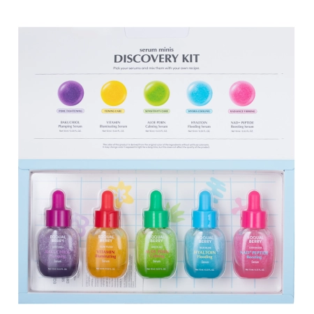 EQQUALBERRY - Serum Minis Discovery Kit - 5 Mini Serumu Komplekts - 5x10ml