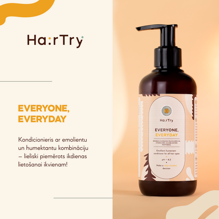 HairTry - Everyone, Everyday - Ikdienas Kondicionieris - 250ml