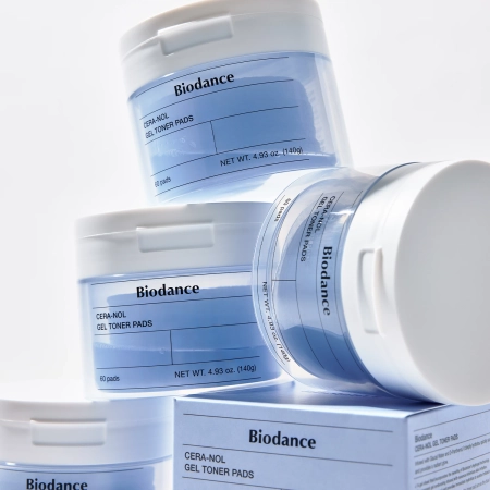 Biodance - Cera-nol Gel Toner Pads - Mitrinoši Želejveida Spilventiņi Sejai - 60gab