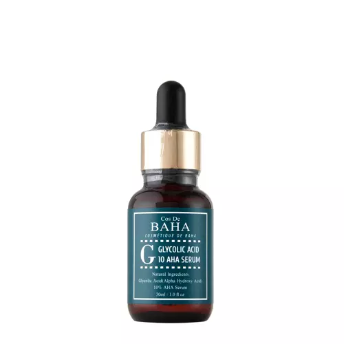 Cos De BAHA - G Glycolic Acid 10 AHA Serum - Nolobošs Sejas Serums ar Glikolskābi - 30ml