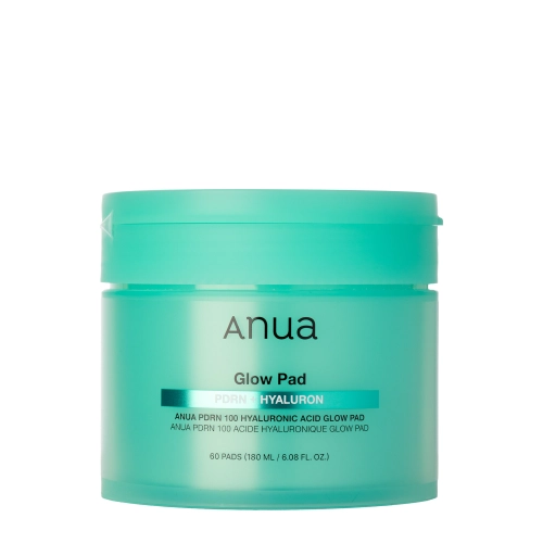 Anua - PDRN 100 Hyaluronic Acid Glow Pad - Mitrinoši un Izgaismojoši Spilventiņi Sejai - 180ml/60gab