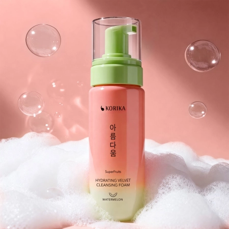 KORIKA - SuperFruits Hydrating Velvet Cleansing Foam - Mitrinošas Putas Sejas Mazgāšanai - 150ml