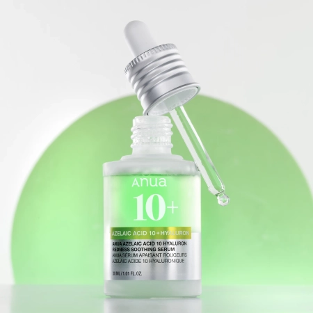 Anua - Azelaic Acid 10 Hyaluron Redness Soothing Serum - Serums ar Azelainskābi un Hialuronskābi - 30ml
