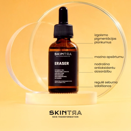 SkinTra - Eraser - Pigmentāciju Mazinošs Serums ar 10% C Vitamīnu - 30ml