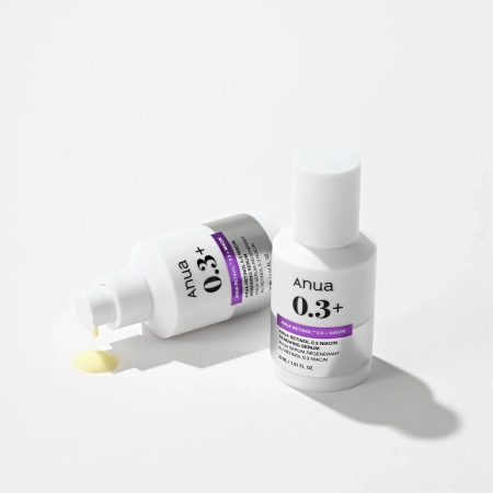 Anua - Nano Retinol 0,3% + Niacin Renewing Serum - Izlīdzinošs un Izgaismojošs Serums ar Retinolu - 30ml