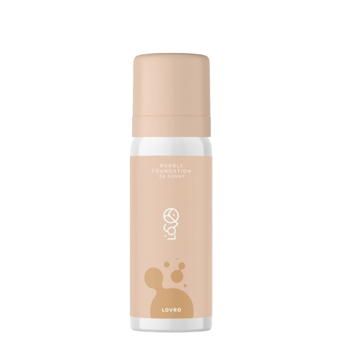 LOVRO - Bubble Foundation - Tonālais Krēms ar Gaisīgu Izgaismojošu Formulu - 04 Sunny - 50ml