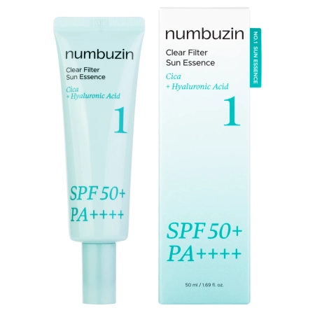 Numbuzin - No.1 Clear Filter Sun Essence SPF50+ PA++++ - Izgaismojoša Esence ar Saules Aizsargfiltru - 50ml