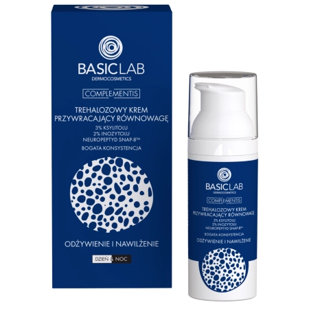 BasicLab - Barošana un Mitrināšana - Trehalozes Līdzsvarojošs Krēms ar Bagātīgu Konsistenci - 50ml