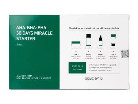 Some By Mi - AHA BHA PHA 30 Days Miracle Starter - Ādas Kopšanas Komplekts ar AHA, BHA, PHA Skābēm