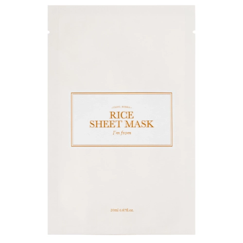 I’m From - Rice Sheet Mask - Auduma Maska ar Rīsu Ekstraktu - 1szt/20ml