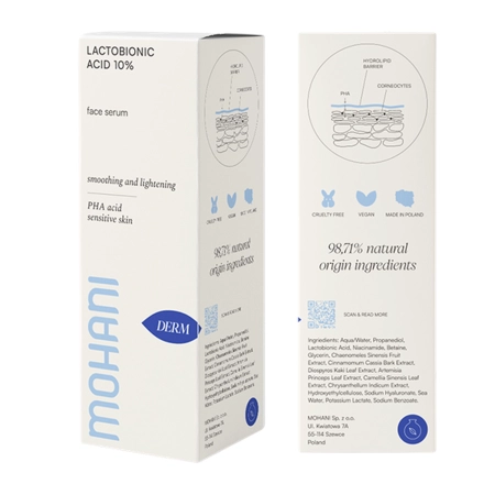 Mohani - Izgaismojošs Serums ar 10% Laktobioskābi - 30ml