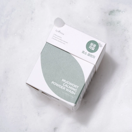 Isntree - Mugwort Calming Powder Wash - Sejas mazgāšanas pulvera maisiņu komplekts - 1g x 25gab